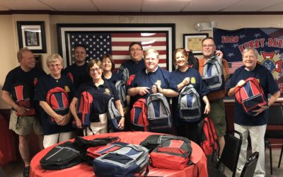 The Rotary Club of Media packed 48 bookbags at the Media VFW