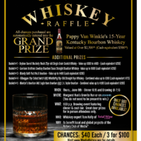 Whiskey Raffle – Thursday, June 8, 2023 – dinner at 6:15 & drawing at 7:15 PM